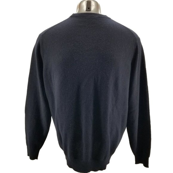 Jos A Bank Men's Blue 100% Cashmere Crew Neck Sweater Sz XL $125 - Picture 2 of 10